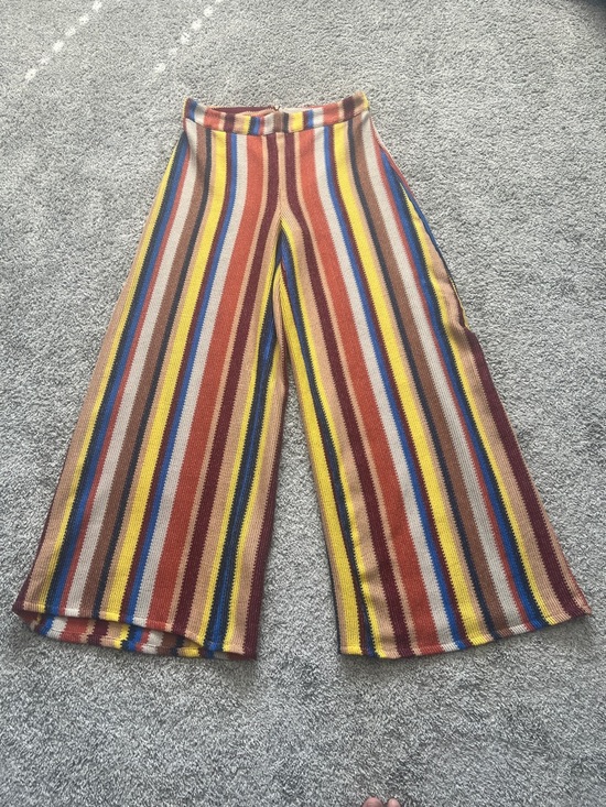 Fashion Nova Venice Board Walk Women’s Combo Striped Wide-Leg Pants Size XL - Picture 2 of 10
